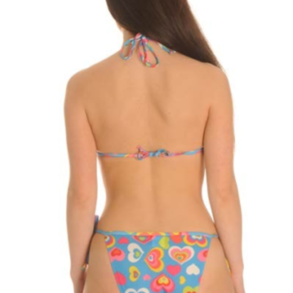 Love - Blue - Halterneck Tan Through Bikini