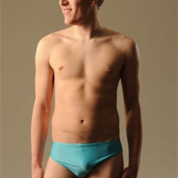 Torquoise - Tan Through - Swim trunks